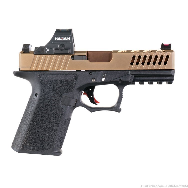 9mm Complete Pistol Slide - Glock 19 Compatible - Holosun 507C - Assembled-img-5