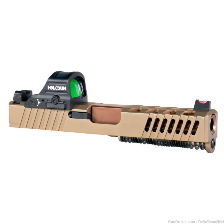 9mm Complete Pistol Slide - Glock 19 Compatible - Holosun 507C - Assembled-img-0