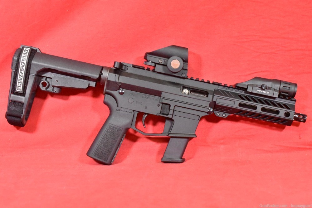 Angstadt UDP-9 AA-0940 AR-9 9mm 6" 17rd Glock Mag w/ Inforce WML + SBA3 -img-2