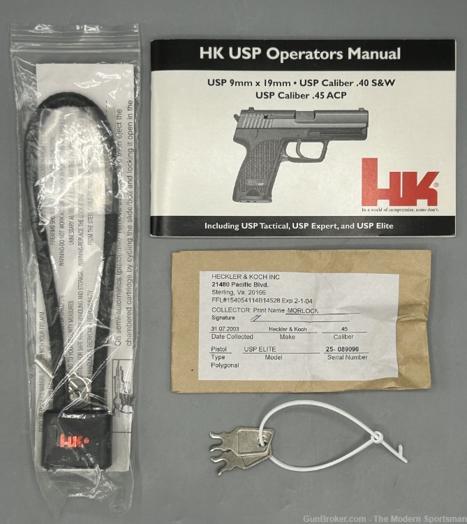Heckler & Koch USP Elite .45 ACP 6" DA/SA 10+1 Manual Safety H&K 45ACP HK-img-8