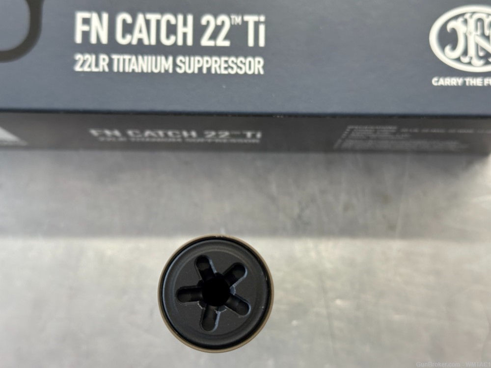 FN Catch 22 TI 22 Cal (Rimfire), 5.25", FDE Titanium, 1/2"-28 tp-img-2