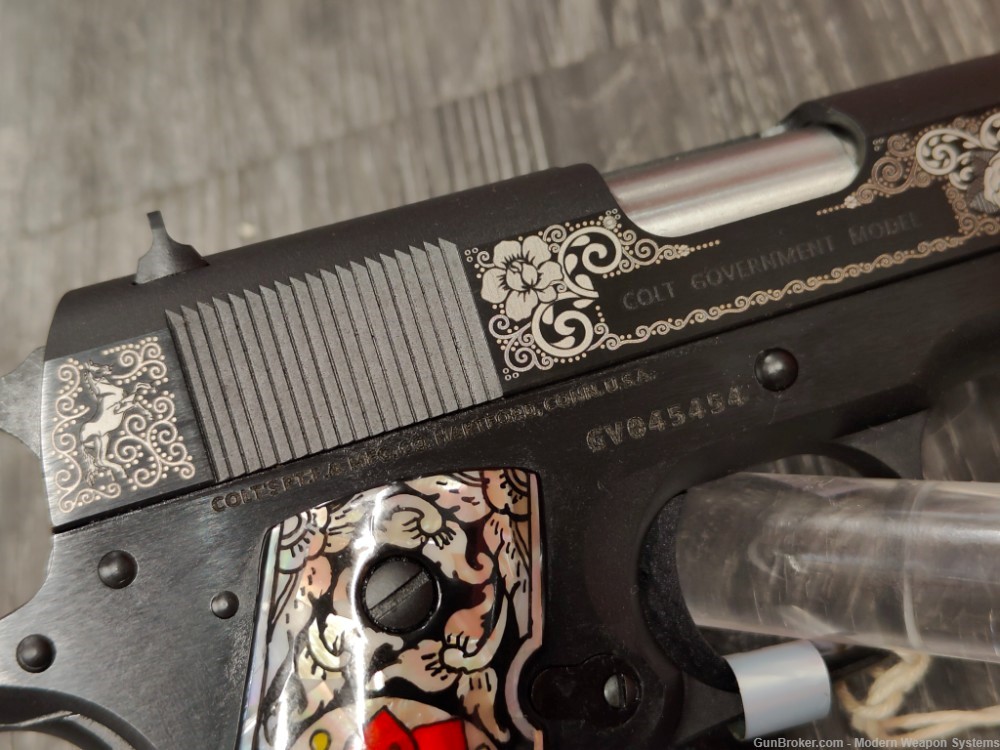 COLT 1911 DAY OF THE DEAD 1.0 O1911C-38 ENGRAVED COLT-img-2