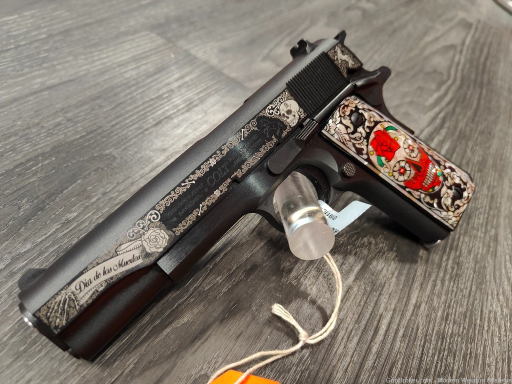 COLT 1911 DAY OF THE DEAD 1.0 O1911C-38 ENGRAVED COLT-img-0