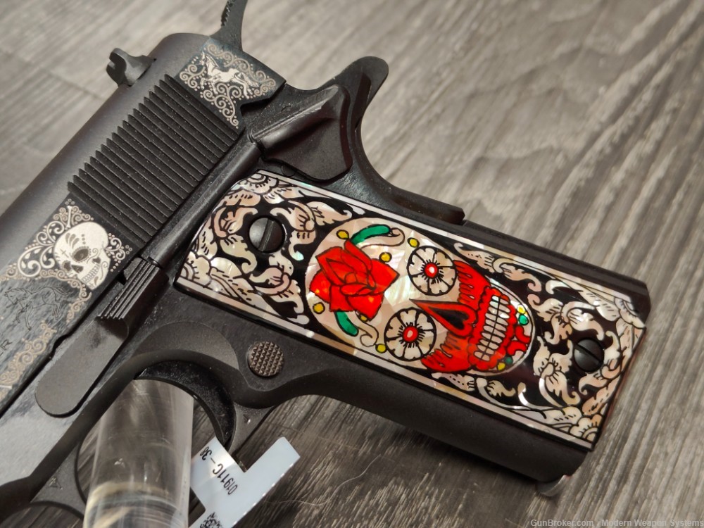 COLT 1911 DAY OF THE DEAD 1.0 O1911C-38 ENGRAVED COLT-img-5