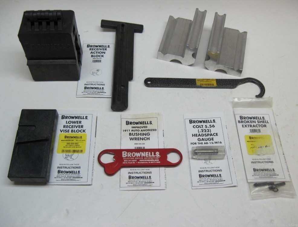 Gunsmith tools for AR-15, 1911 mostly Brownells new & excellent condition!-img-0