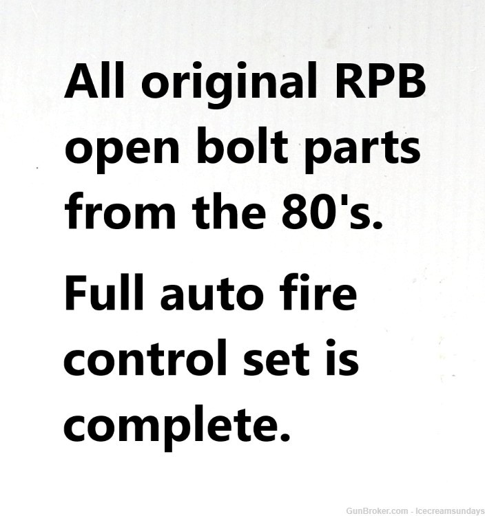 Original RPB MAC-10 Open-Bolt Repair Parts in 9mm - MAC Cobray -img-4