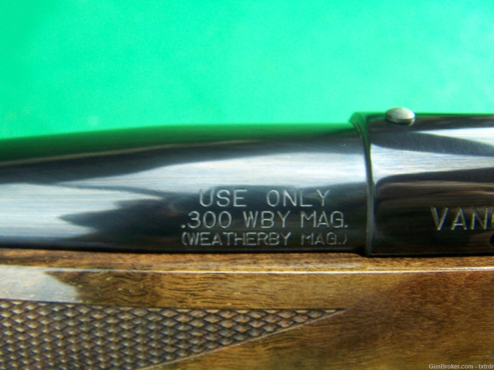 MINT - LIKE NEW WEATHERBY VANGUARD DELUXE, 300 WBY MAG, 24"BBL, FANCY WOOD-img-16