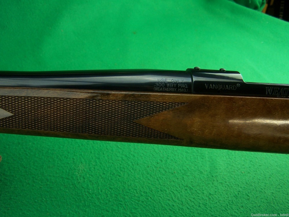 MINT - LIKE NEW WEATHERBY VANGUARD DELUXE, 300 WBY MAG, 24"BBL, FANCY WOOD-img-17