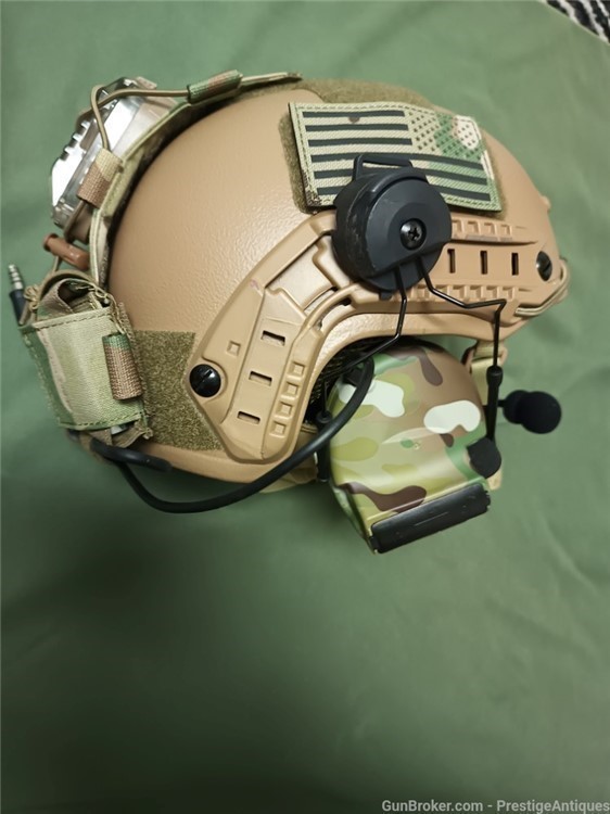 """ PVS Gen3 NIGHT VISION monocular, w MULTICAM KEVLAR Ops helmet, Comms-img-12