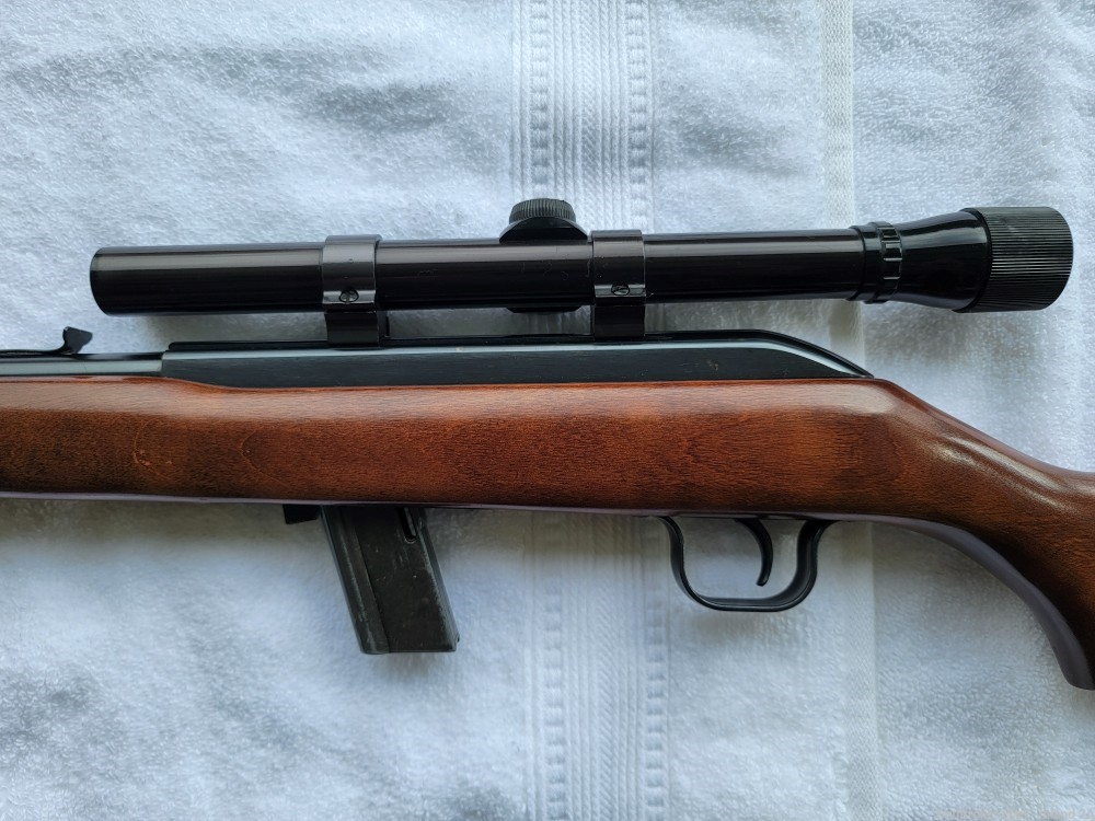 Cooey - Winchester Mod 64 A .22 LR semi auto rifle w/scope, Canada-img-6