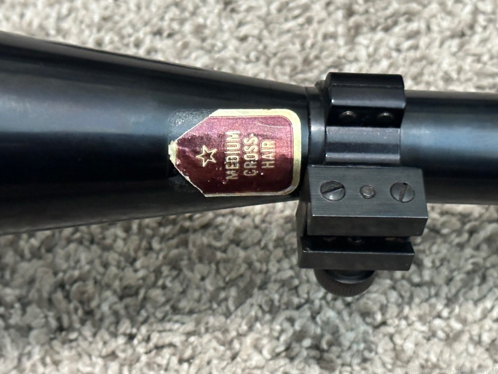 Redfield 3200 16x riflescope vintage fixed 16 power 1” tube medium duplex-img-10