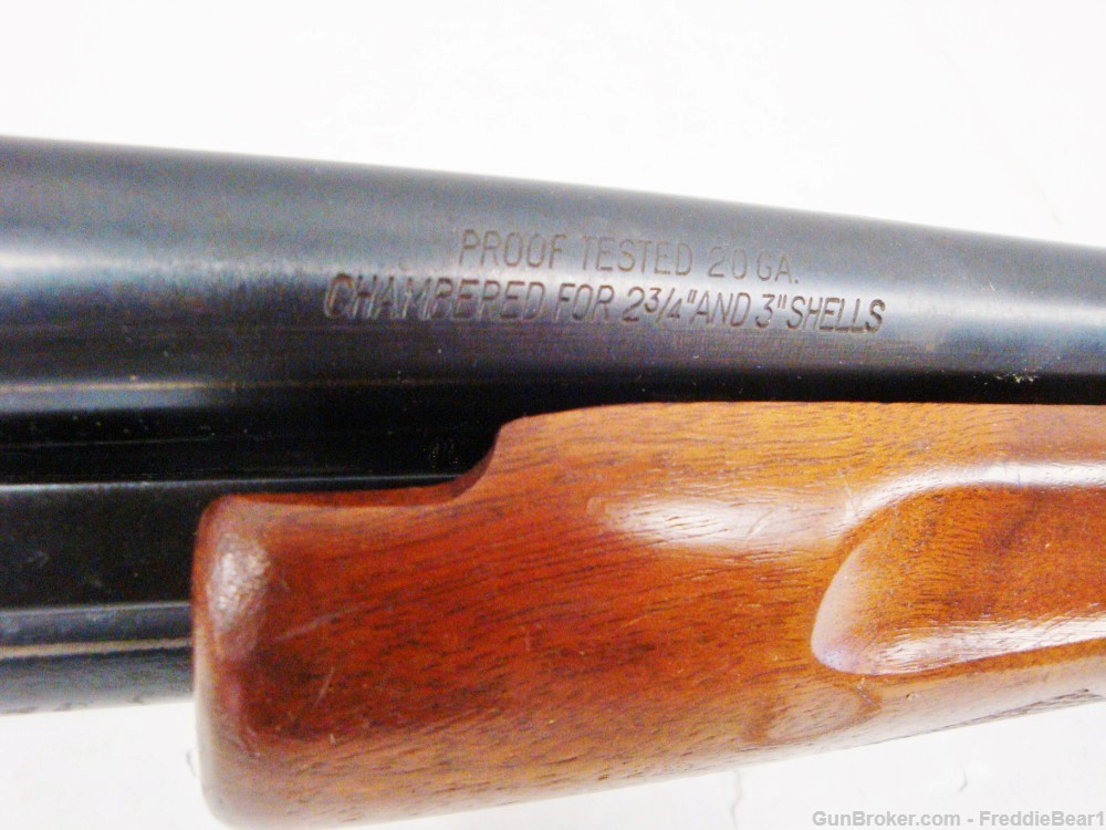 High Standard Flite King Deluxe Model K12 Pump Shotgun 20 Ga. 26” I.C.-img-6