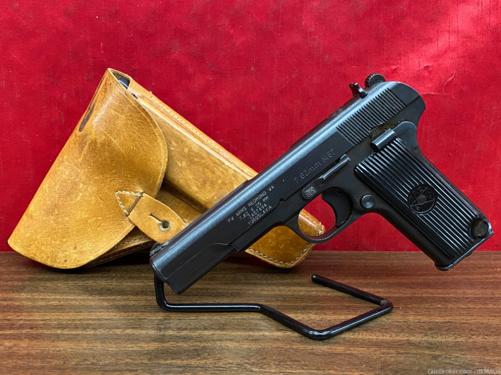 Zastava M57 7.62x25mm Tokarev SAO Pistol W/ Holster and Spare Mag -img-0