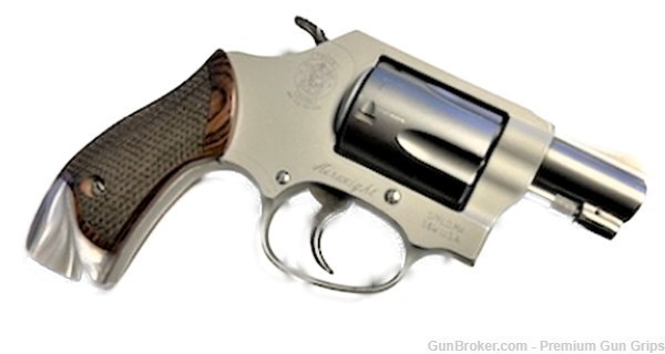 J Frame Round butt Grips fits most Smith & Wesson S&W Rosewood White Pearl -img-7