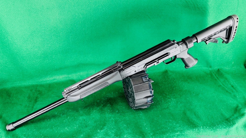 Russian Saiga-12 AK Shotgun by Izhmash 12ga. w/ ProMag 20rd. Drum Magazine-img-16