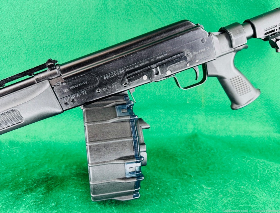 Russian Saiga-12 AK Shotgun by Izhmash 12ga. w/ ProMag 20rd. Drum Magazine-img-17