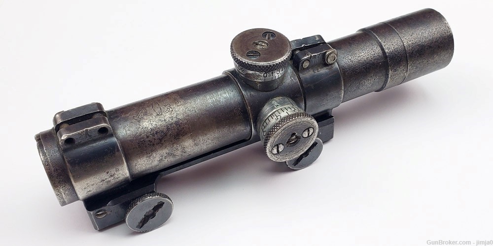 Original WWII produced Berdsk PU scope for the PU sniper rifle, and mount-img-1