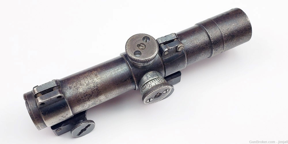 Original WWII produced Berdsk PU scope for the PU sniper rifle, and mount-img-0