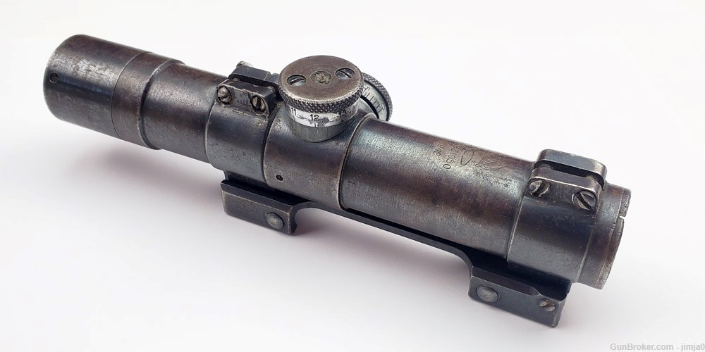 Original WWII produced Berdsk PU scope for the PU sniper rifle, and mount-img-3