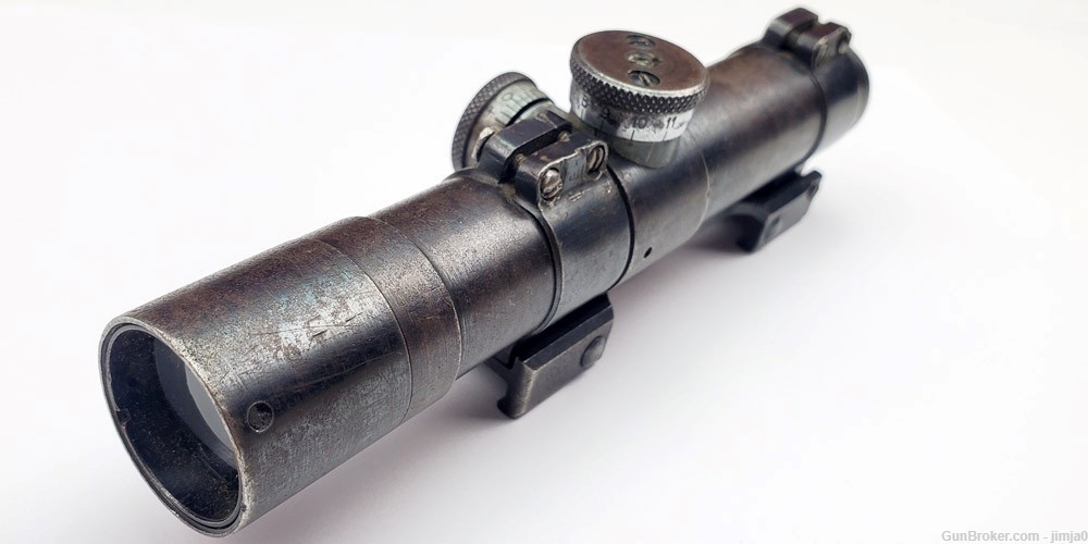 Original WWII produced Berdsk PU scope for the PU sniper rifle, and mount-img-5