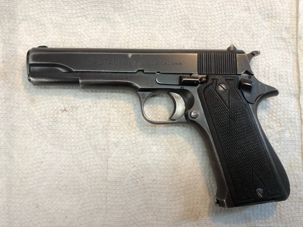 Spain Star Model A, 9mm Largo, Air Force, 3 mag's, 50 rounds.-img-1