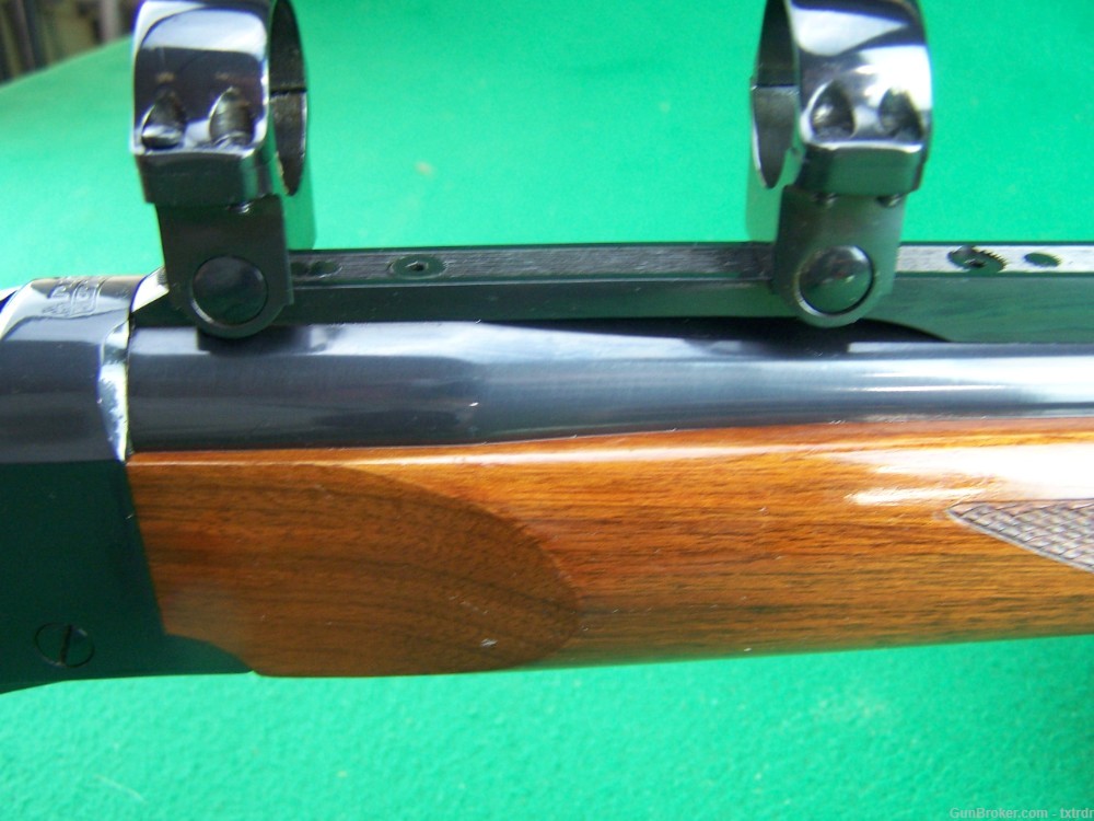 COLLECTIBLE RUGER NO 1B, 243 WIN, 26" MED HVY BBL, NICE WOOD, MFD 1978 -img-8