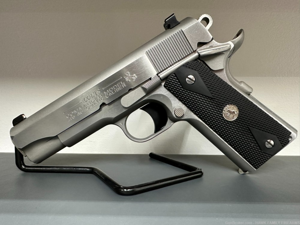 COLT COMMANDER 1911 BRUSHED STAINLESS*MANUFACTURED 2013* .45ACP VERY NICE-img-0