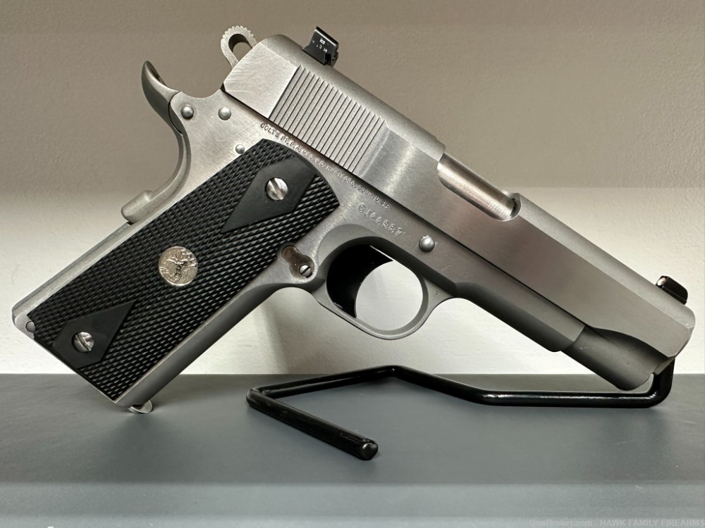 COLT COMMANDER 1911 BRUSHED STAINLESS*MANUFACTURED 2013* .45ACP VERY NICE-img-1