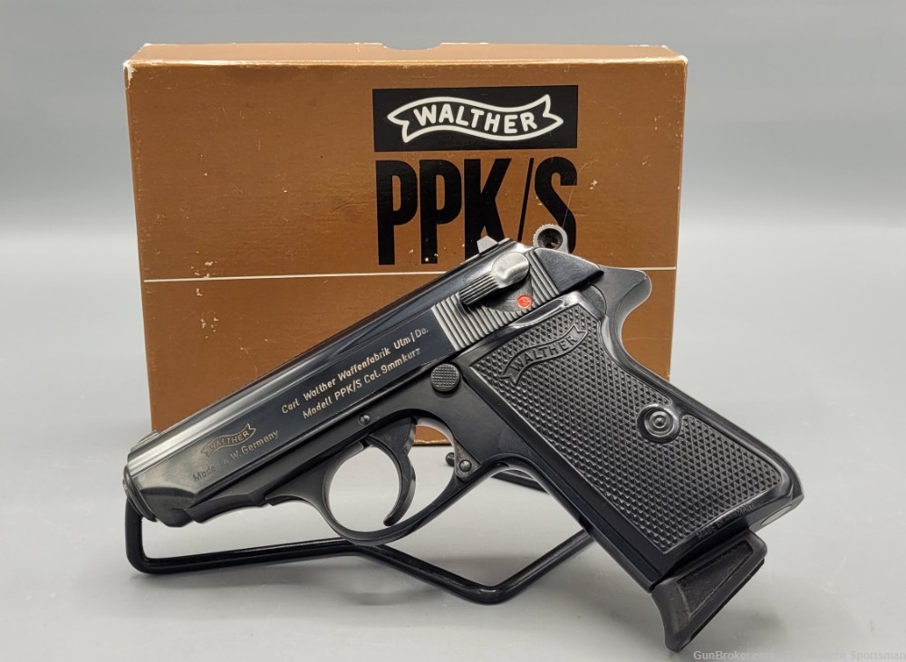 Walther Model PPK/S 9mm 3.5" Semi Auto Pistol Black DA/SA PPKS PPK S-img-0
