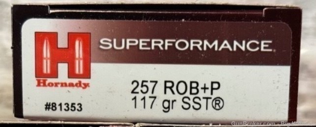 257 Roberts +P 117gr SST Hornady New Production 20 Rounds No CC Fees-img-0