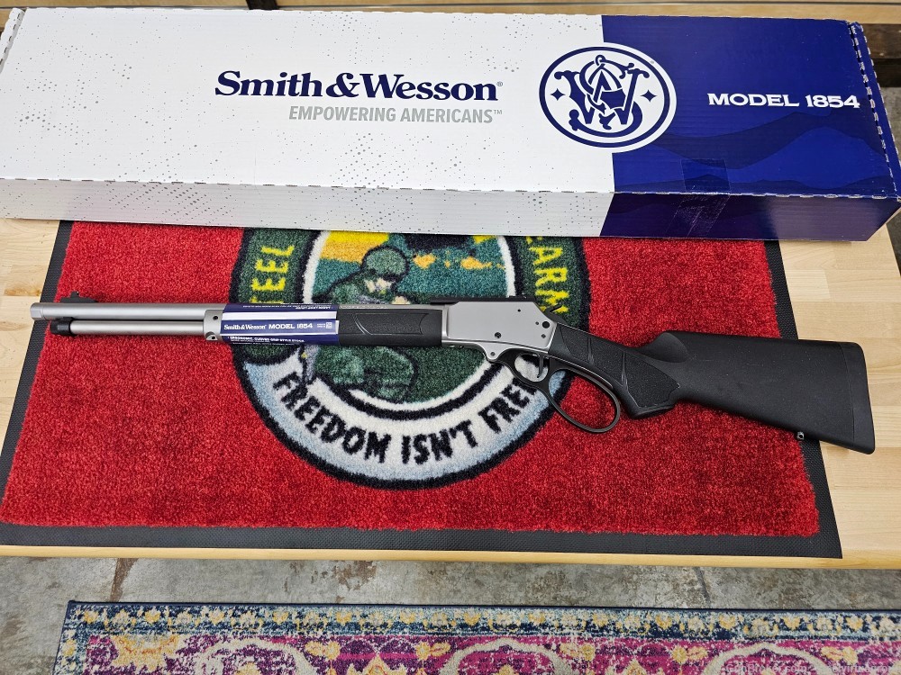 Smith & Wesson S&W 13812 1854 44mag Stainless SS 44 mag TB 9rd 19"-img-0