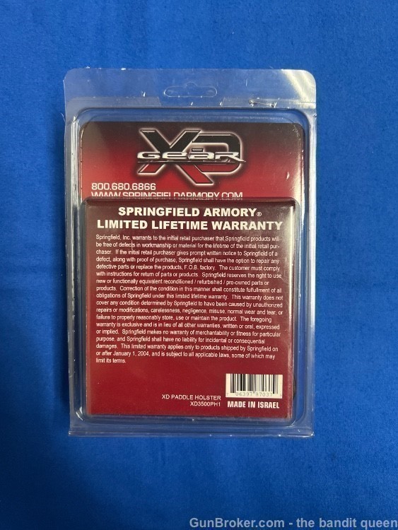 Springfield XD Paddle Holster New in Package-img-1