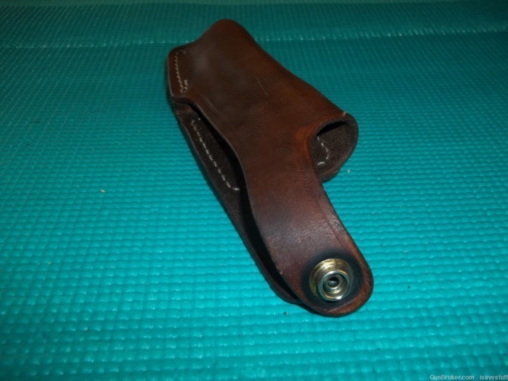 Beretta 70  Rare ZED LEATHER GOODS L/H OWB Leather Holster  .380-img-3