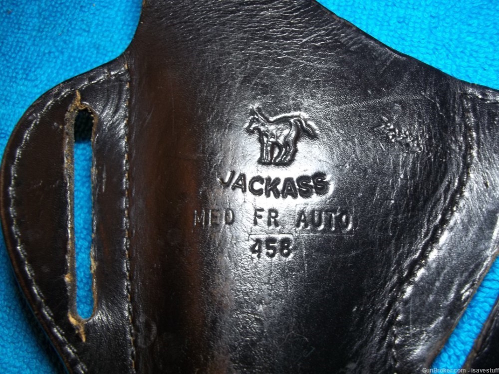 ORIGINAL Vintage Jackass Right Hand OWB Leather Holster Walther PPK PPK/S-img-7