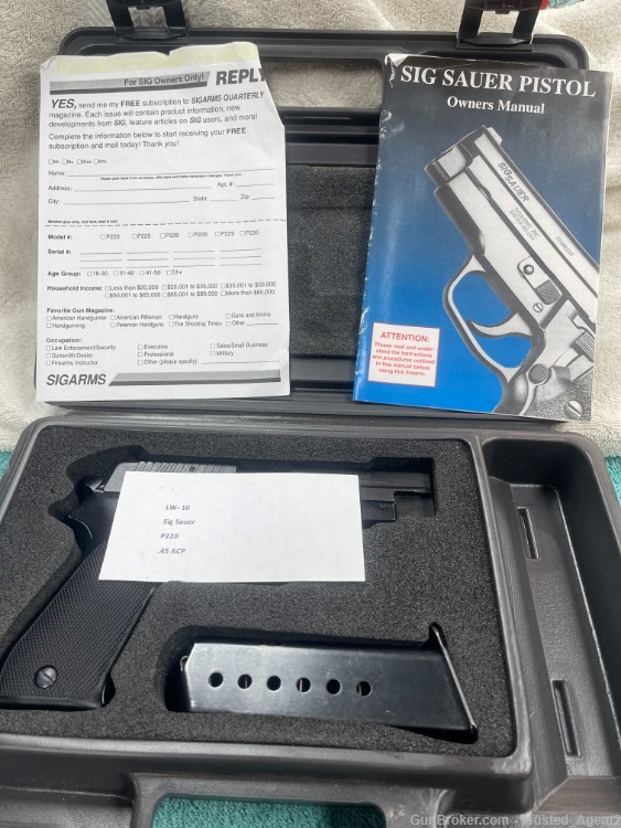 West German Sig Sauer P220 w/ Original Box Manual and Test Target (LW-10)-img-24