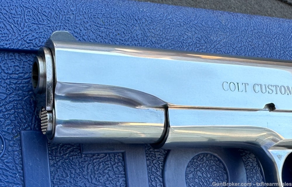 Colt Custom Bright Stainless El Cen .38 Super, Government Size ELCEN, 1999-img-9