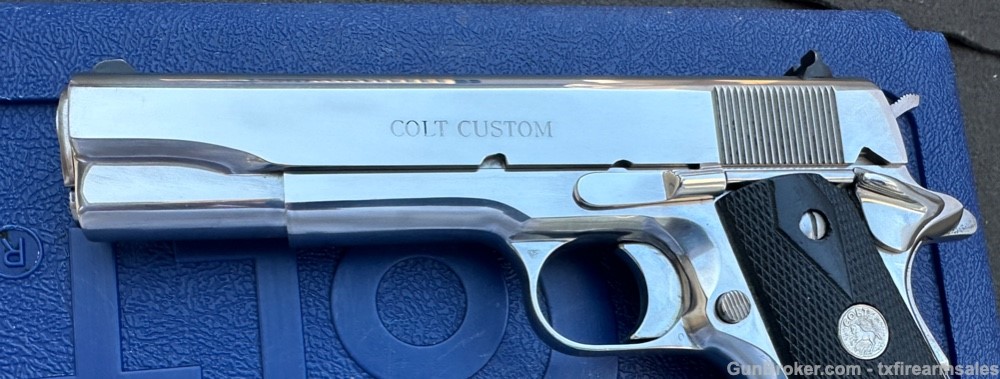 Colt Custom Bright Stainless El Cen .38 Super, Government Size ELCEN, 1999-img-6