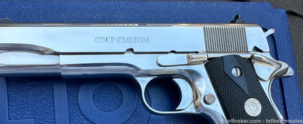 Colt Custom Bright Stainless El Cen .38 Super, Government Size ELCEN, 1999-img-5