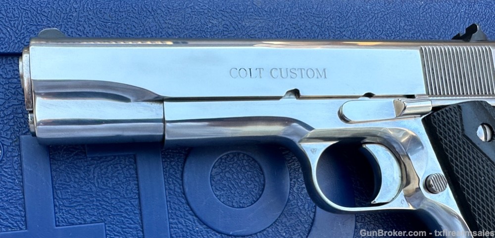 Colt Custom Bright Stainless El Cen .38 Super, Government Size ELCEN, 1999-img-7