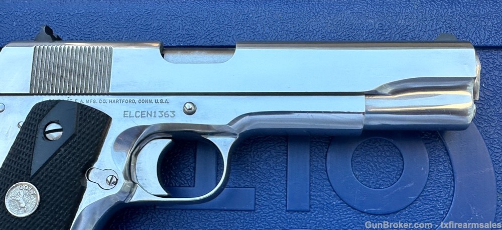Colt Custom Bright Stainless El Cen .38 Super, Government Size ELCEN, 1999-img-16
