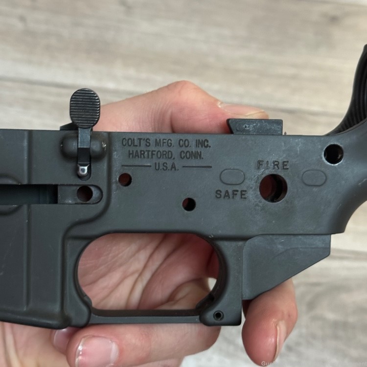 Colt Pre Ban Lower Receiver w Detent Hole Mil-spec Pivot AR15 Preban MA OK-img-18