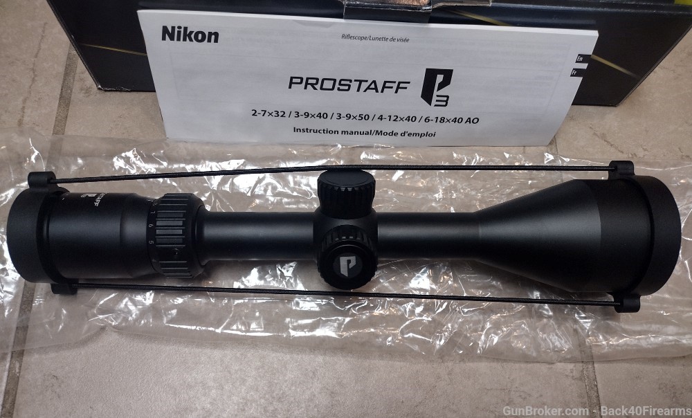 NEW Open Box Nikon Prostaff 3-9x50 BDC Matte Rifle Scope #PR32-img-3