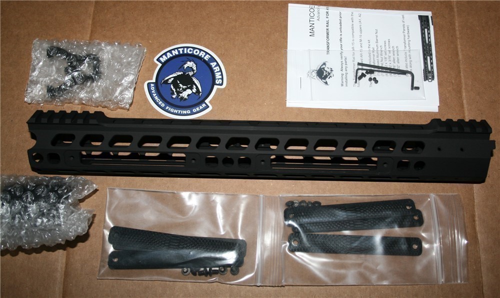 Manticore Arms 15" GEN II Transformer Rail AR-15 Handguard-img-1