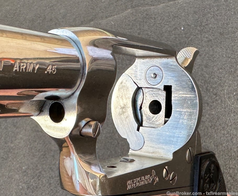 Colt Single Action Army 5 1/2" Bright Nickel .45 LC, P1856 SAA, 1998-img-34