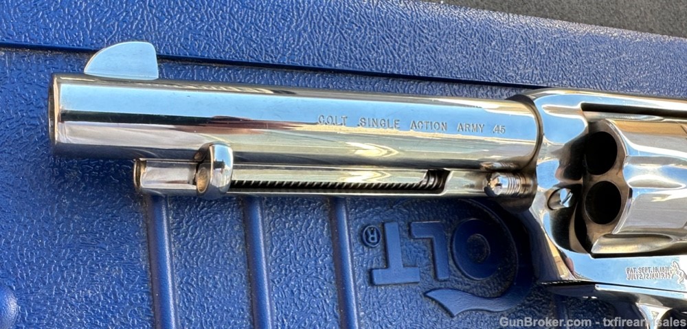 Colt Single Action Army 5 1/2" Bright Nickel .45 LC, P1856 SAA, 1998-img-7