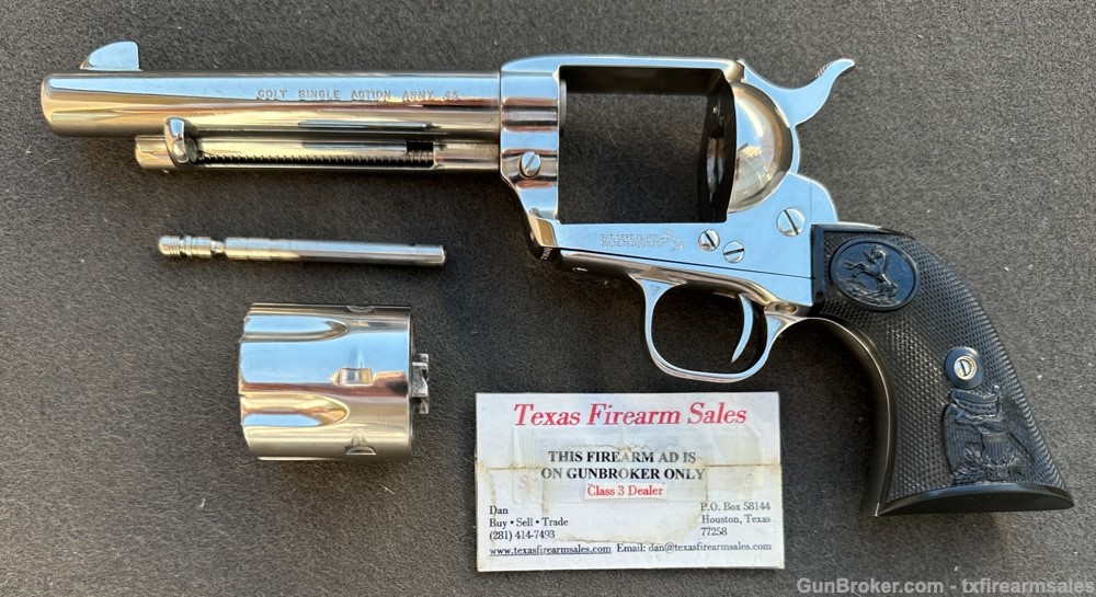 Colt Single Action Army 5 1/2" Bright Nickel .45 LC, P1856 SAA, 1998-img-31
