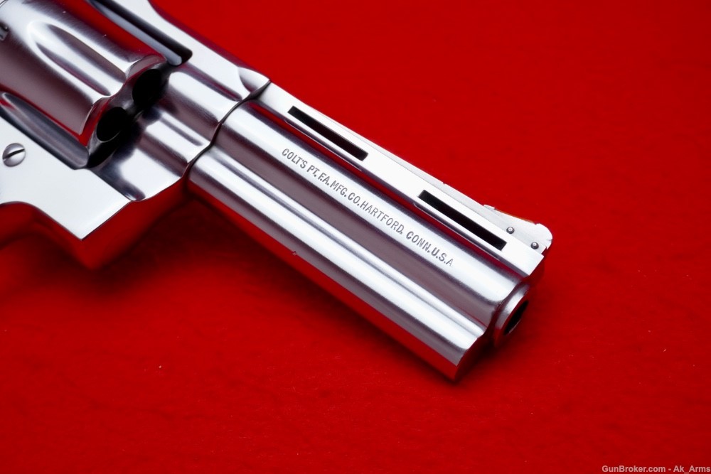 1977 Colt Python 4" .357 Magnum *CUSTOM HARD CHROME FINISH* -img-5