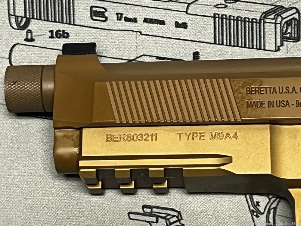 Like New! Beretta M9A4 Centurion (G) W/13 Mags + IWB Holster Optic Ready-img-4