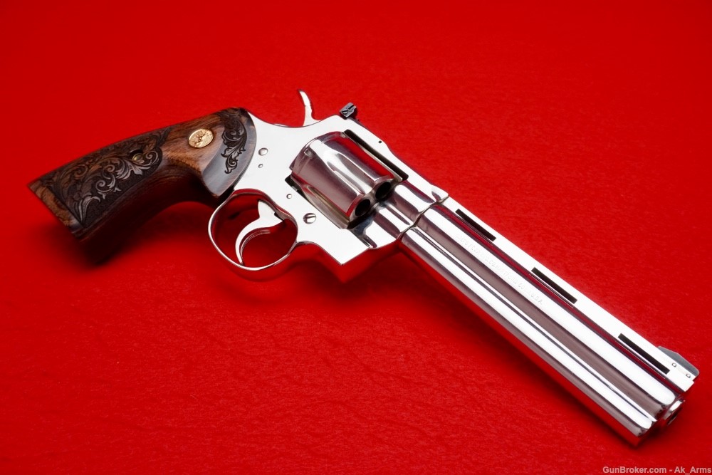Excellent 1978 Colt Python 6" Barrel Factory Nickel .357 Magnum! -img-4