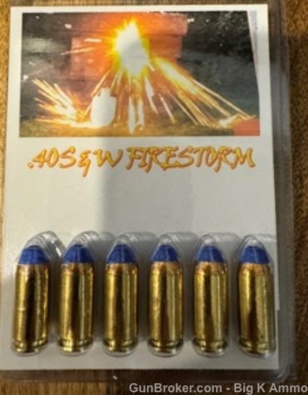 40 S&W .40 smith & Wesson firestorm exotic pistol ammo 6 Pack No CC Fees-img-0